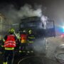 Požár nákladního vozidla na dálnici D5 se obešel bez zranění